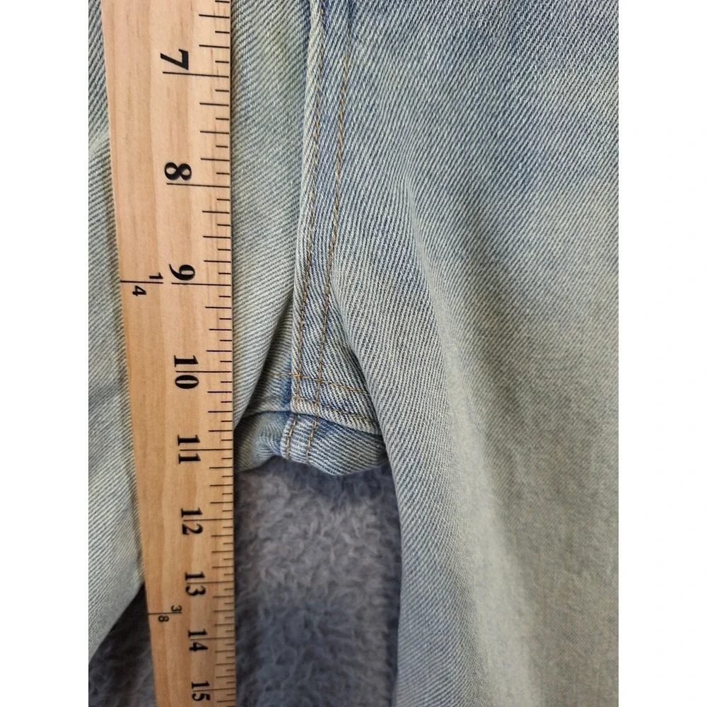 Fashion Nova Jeans Womens 9 (Fits‎ 34x32) Blue Frankie Foldover Tinted Wide Leg